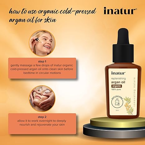 Inatur Argan oil Organic & Cold Pressed - 30 ml