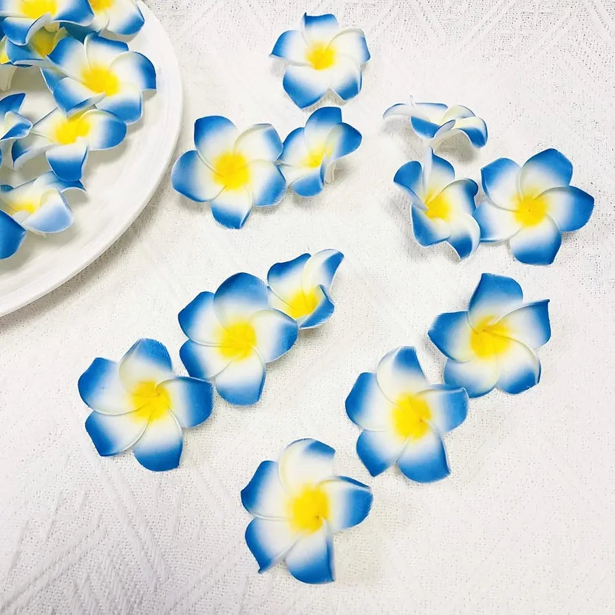 Artificial Fake Foam Hawaii Frangipani Floating Beach Champa Flowers