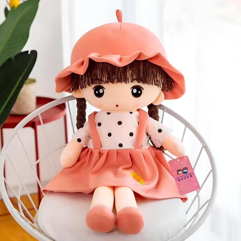 Tickles Princess Rag Soft Doll with Hat Stuffed Plush Toy for Kids Girls 35 cm