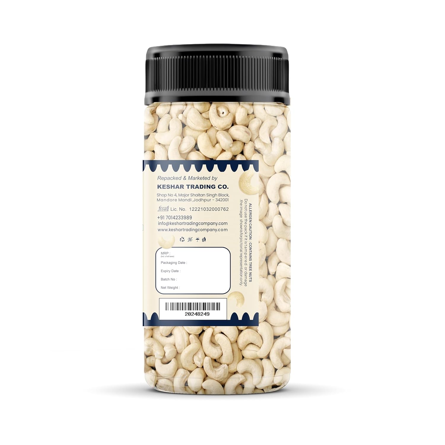 HighFresh Premium Cashew Nuts 250gm | Dry Fruits and Nuts Plain Cashews | 100% Unpolished | Crunchy & Fresh | Rich In Protein, Magnesium & Phosphorus Perfect for Gifting