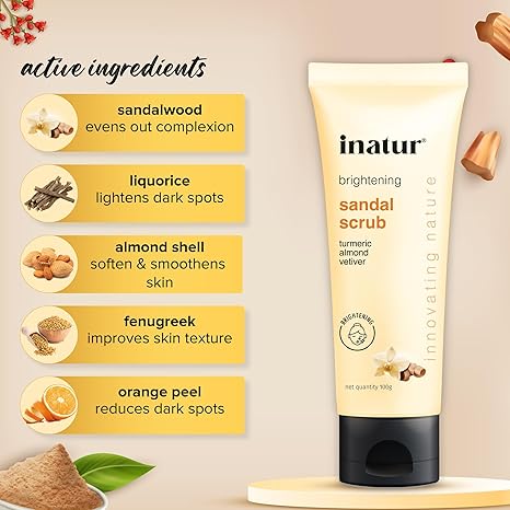 Inatur Sandal Scrub  - 100 gms