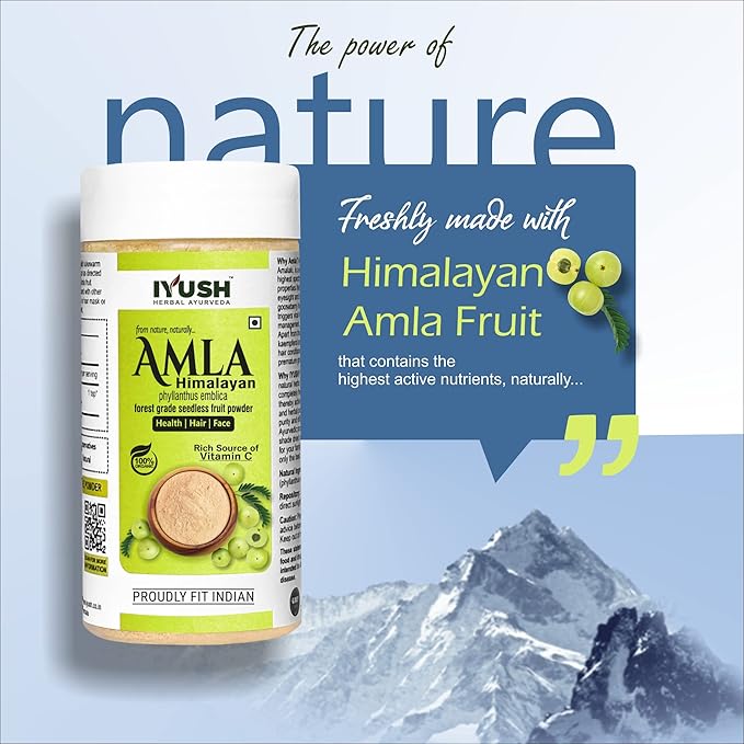 Iyush Herbal Ayurveda Wild Himalayan Amla Powder - 250 gms