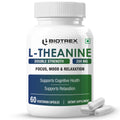 Biotrex Nutraceuticals L-Theanine 200mg Double Strength, Non-Drowsy Support | Helps Cognitive Health & Relaxation - 60 Veg Capsules