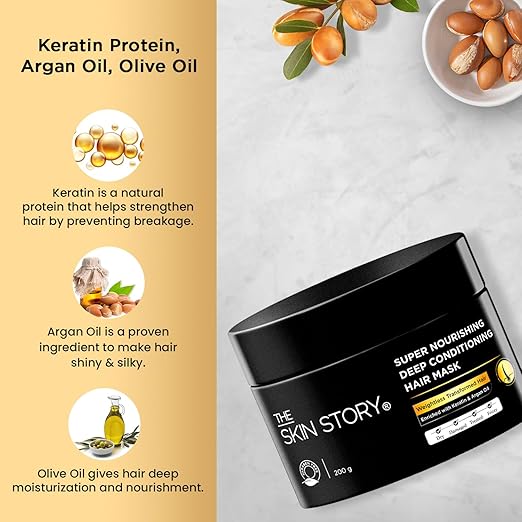 The Skin Story Argan Oil Hair Mask - 200 gms