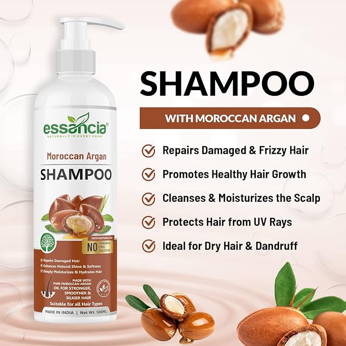 Essancia Moroccan Argan Oil Shampoo - 500 ml