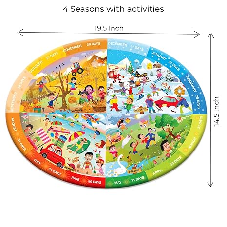Toykraftt Toddler Puzzles For Boys And Girls Educational Games Four Seasons Puzzle