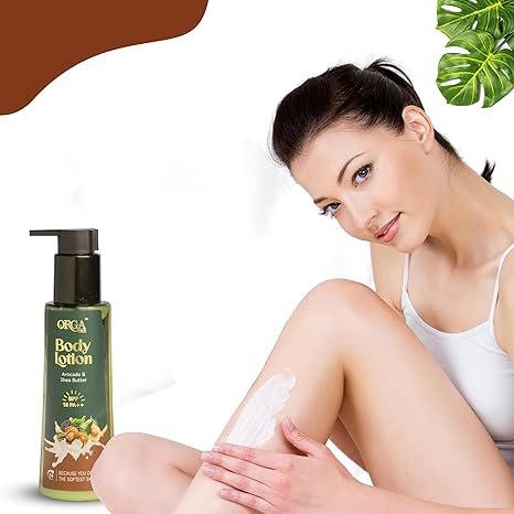 Orgatre Body Lotion Avocado & Shea Butter with SPF 15 PA - 150 ml