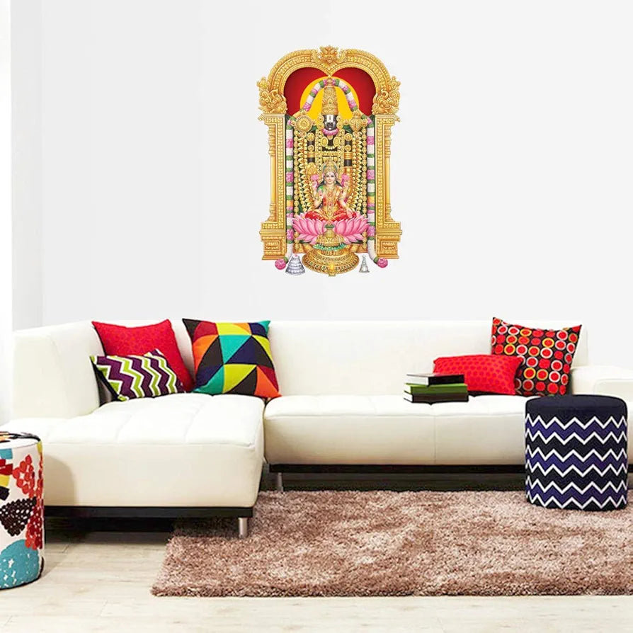 Rangoli White Glossy Vinyl Wall Sticker Premium Self-Adhesive Waterproof Parent-5 Design-11