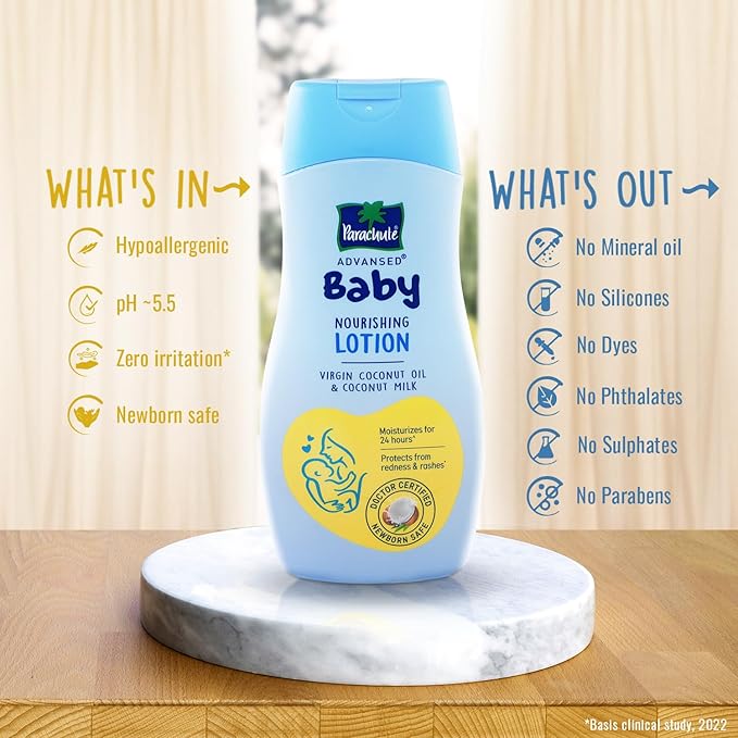 Parachute Advansed Baby Lotion For New Born Babies - 200 ml