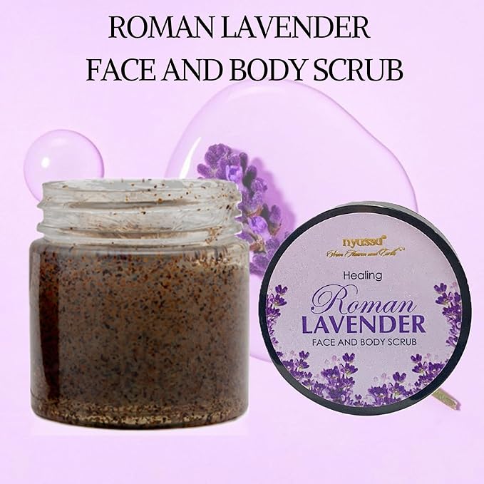 Nyassa Roman Lavender Face and Body Foaming Scrub - 35 Gms