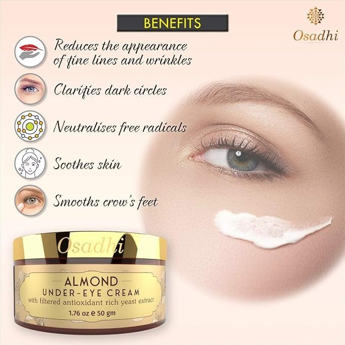 Osadhi Almond Anti-Ageing Eye Cream - 50 gms
