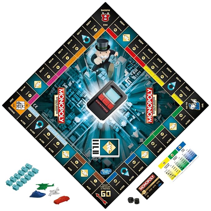 Monopoly Ultimate Banking Edition Board Game for Kids Ages 8+