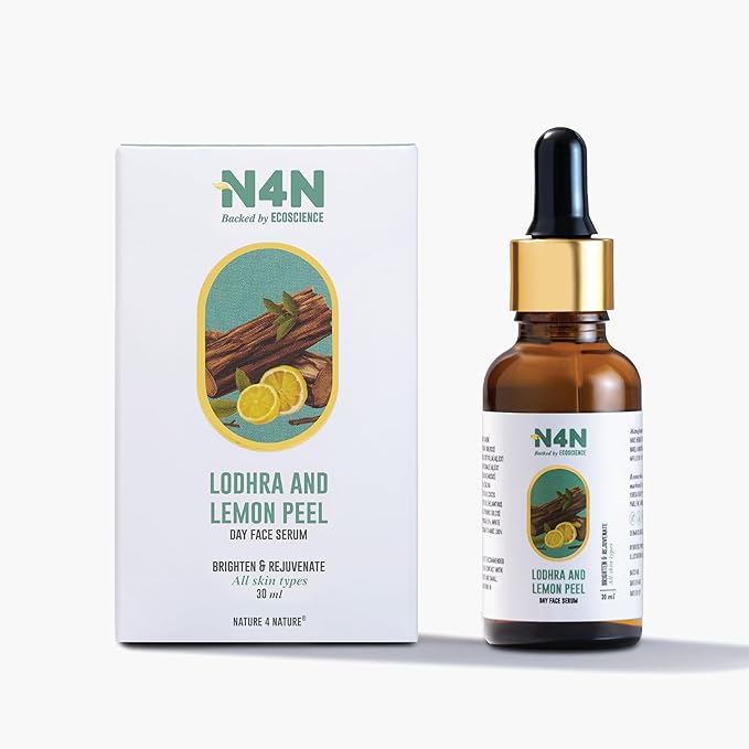 Nature4nature Day Face Serum for Glowing Skin | With Lodhra and Lemon Peel - 30 Ml
