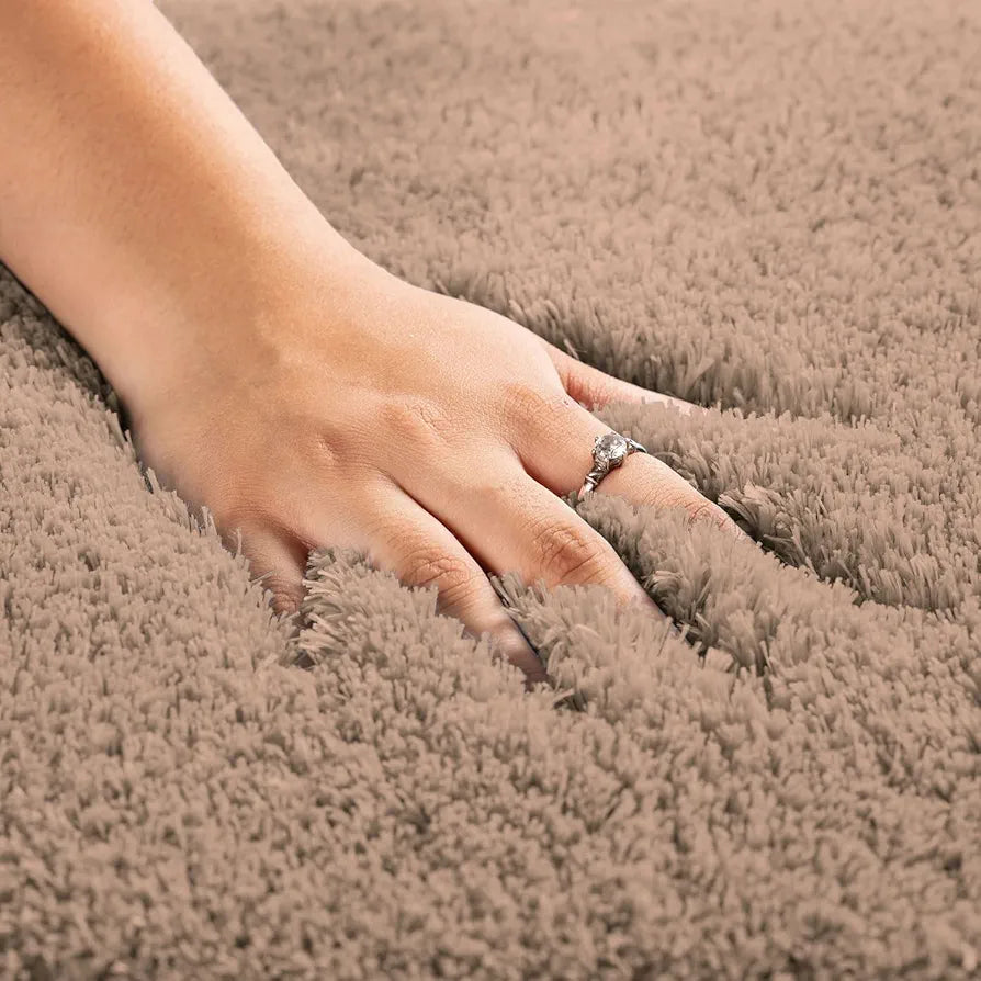 Luxe Home International Microfiber Bath Mat Super Soft Non Slip Vegas Rectangular Mats 45x75 cm Colour Rust