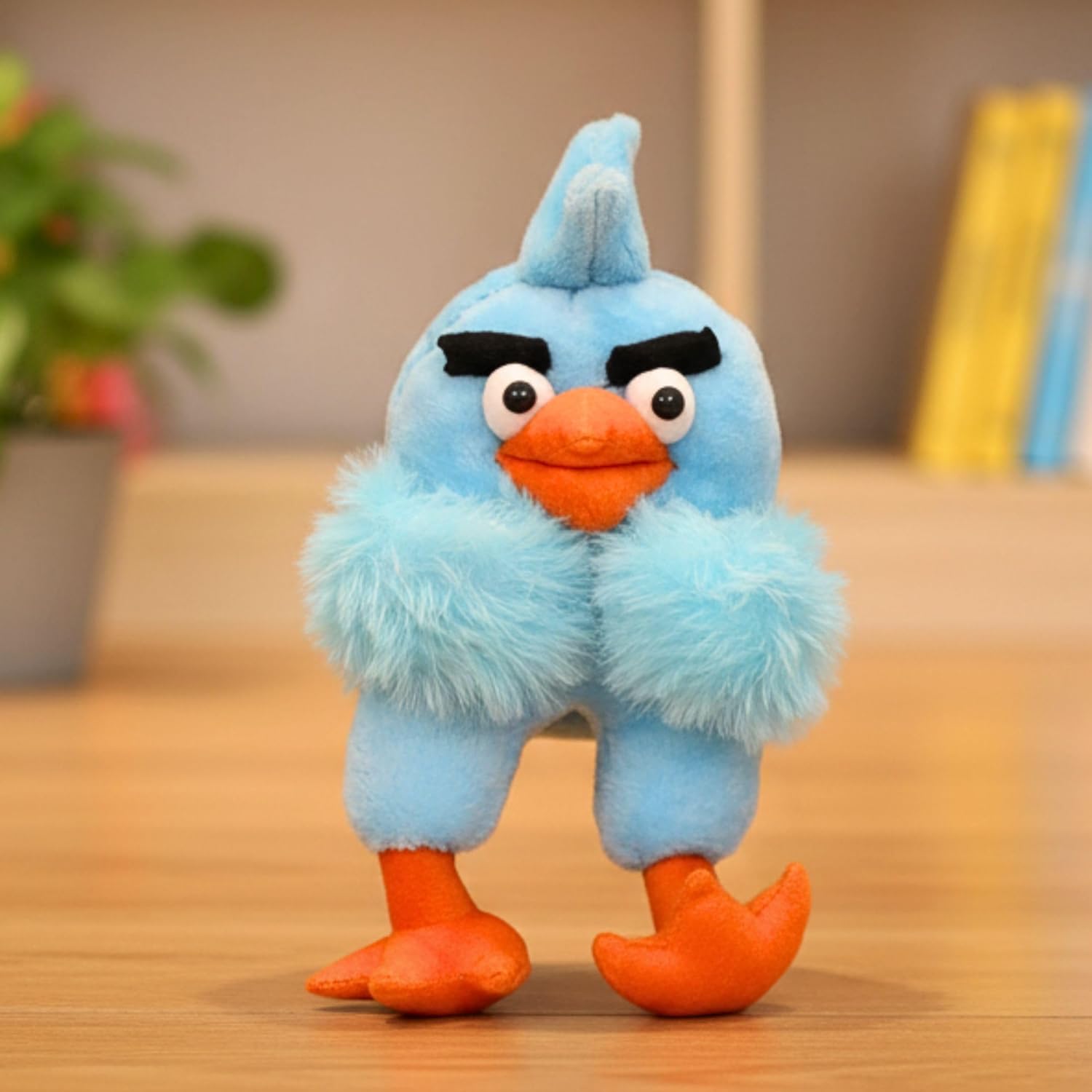 Tickles Standing Angry Bird Cartoon Character Soft Stuffed Plush Toy for Kids 30 cm