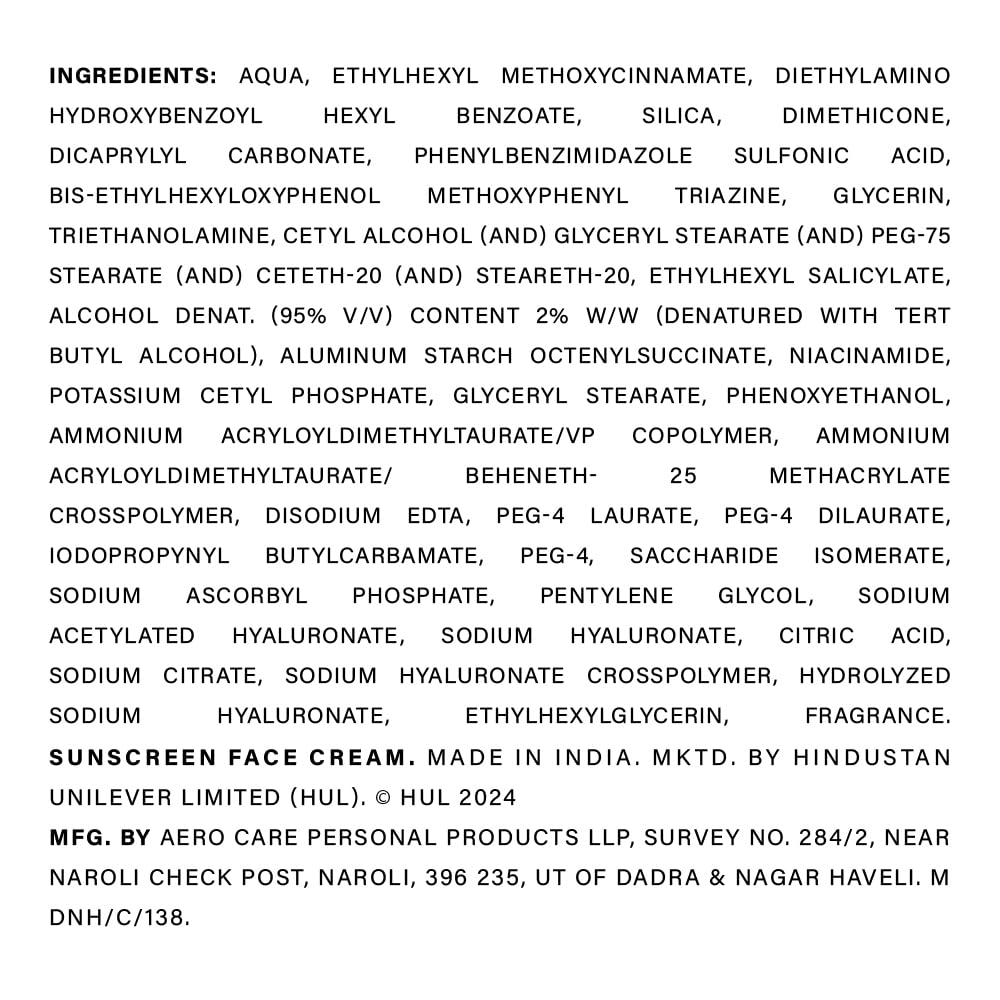 Novology SPF 50 PA++++ Hydrating Sheer Sunscreen With 4.5% Niacinamide for Dry Skin| No White Cast, Non Sticky | 50 g