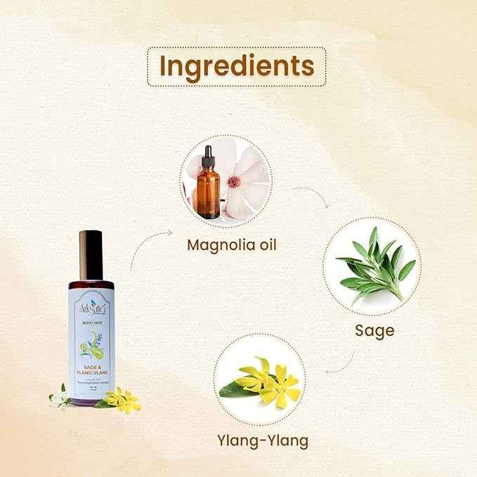 Arksutra Sage & Ylang - Ylang Body Mist - 200 ml