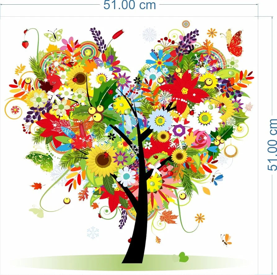Rangoli Vinyl Wall Sticker Self-Adhesive Wall Decor Parent 2 Design-7