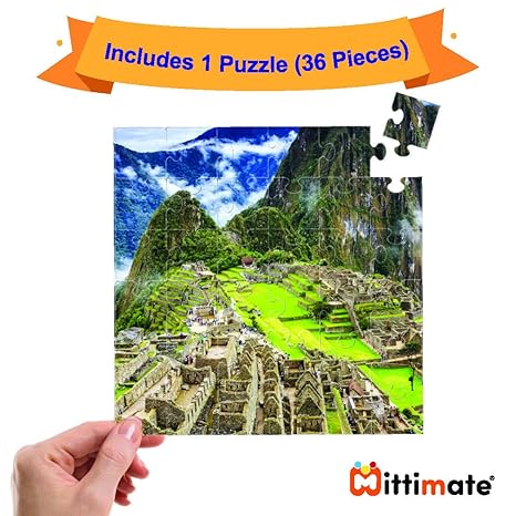 Mittimate Machu Picchu Jigsaw Puzzle Game for Kids Age 4 to 6 Old 36 Pieces Puzzle Toy