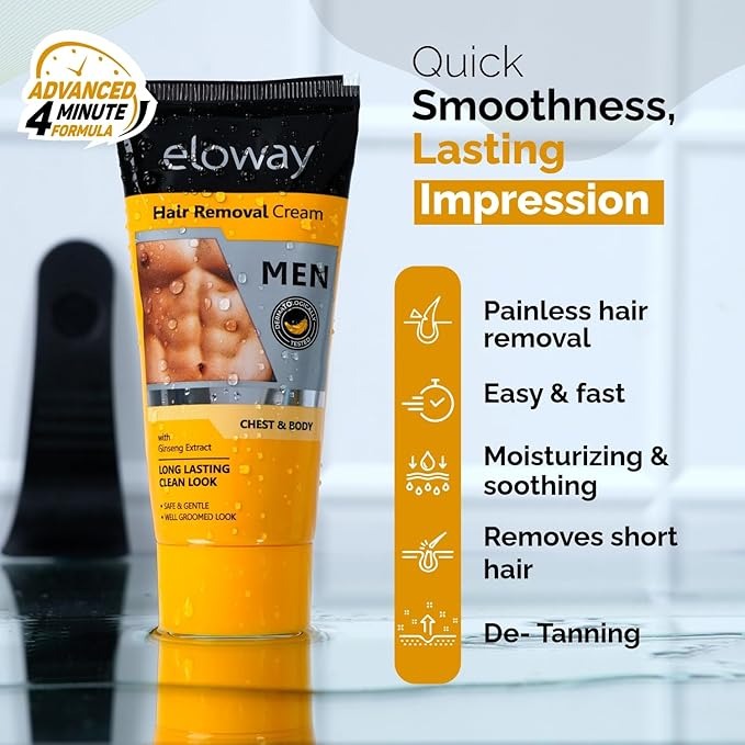 Eloway Hair Removal Cream for Men - 60 gms