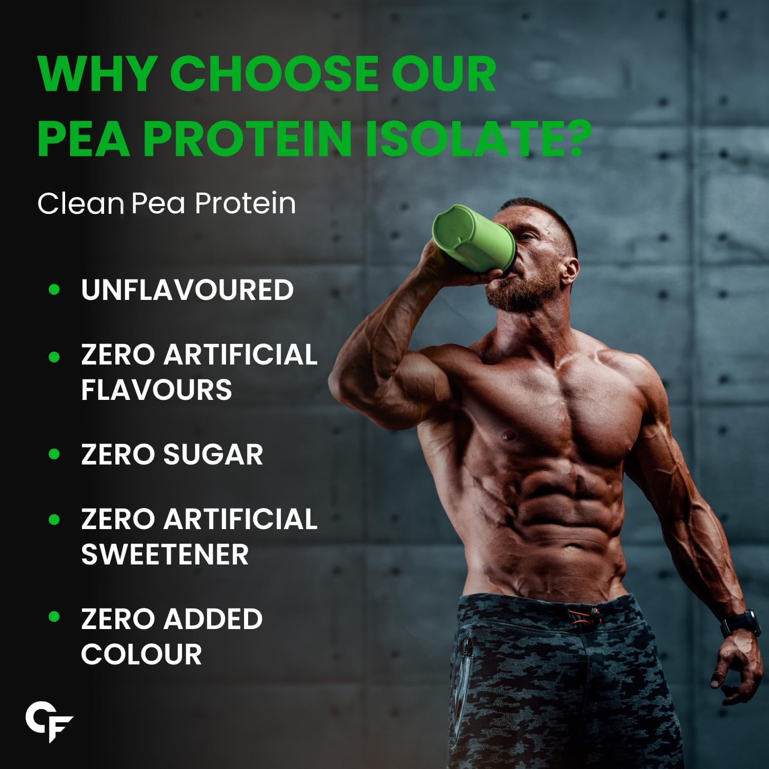 Carbamide Forte Pea Protein Isolate 30Grams Per Serving | Plant Based Protein Powder Isolate With 4.8G BCAA | Unflavoured Plant Pea Protein Powder - 500Grams