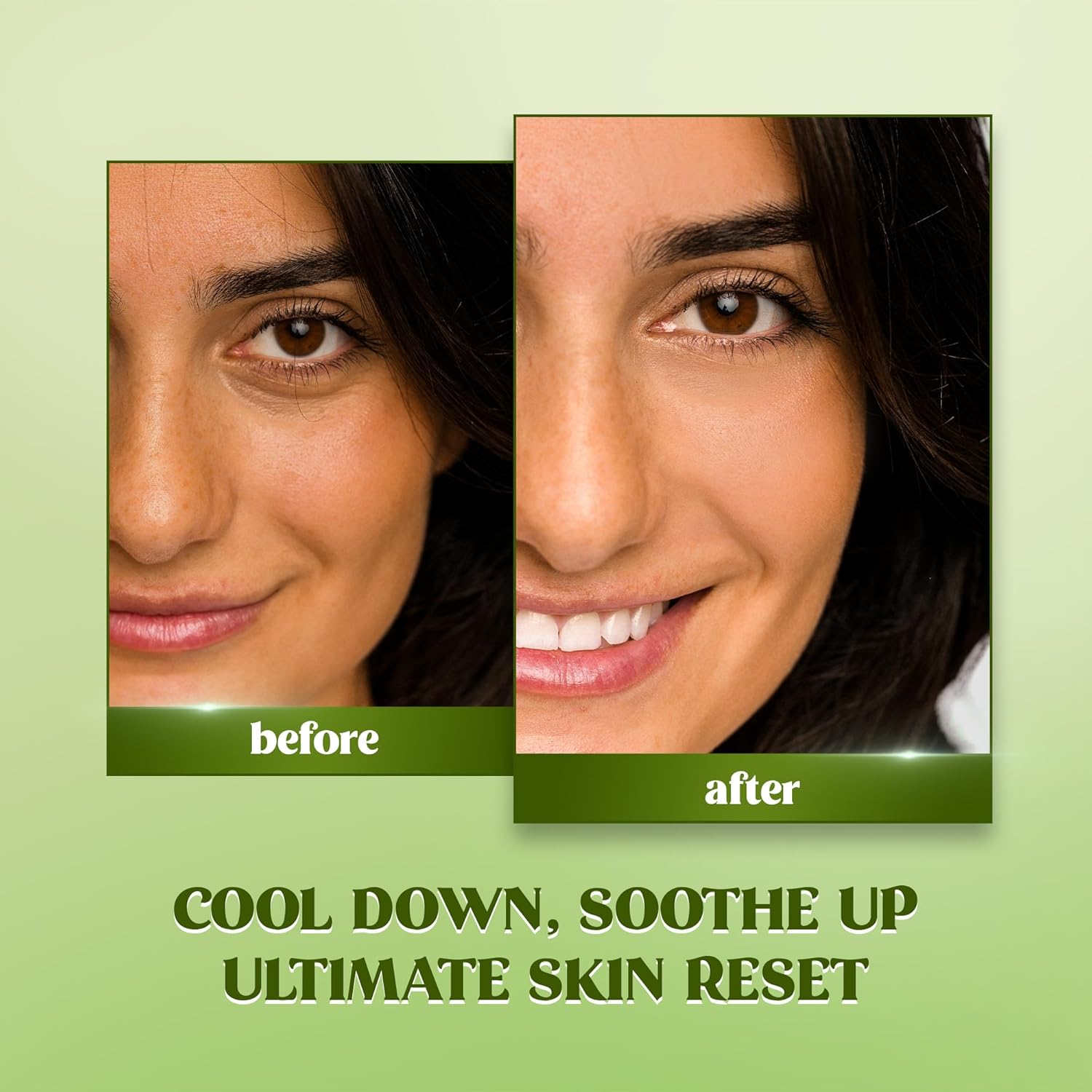 RENEE Matcha Cryo Face Cooling Mask | 45% Cooling Actives- Aloe Vera, Cica & Peptides | Depuffs, Hydrates, Refreshes Skin | 45 g