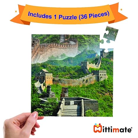 Mittimate Great Wall of China Jigsaw Puzzle Game for Kids Age 4 to 6 Old 36 Pieces Puzzle Toy Birthday Gift