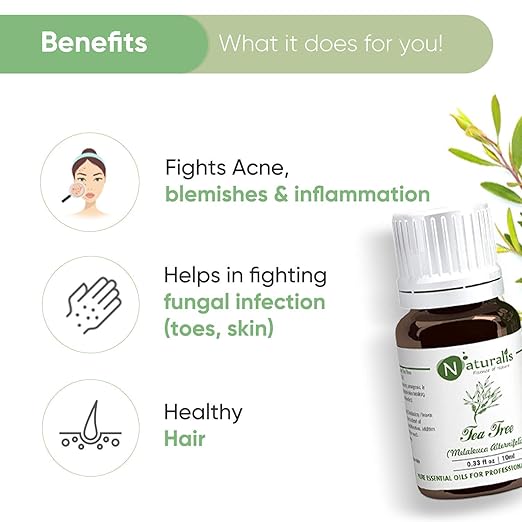 Naturalis Tea Tree Oil Tea Tree Oil for Acne Pimples - 10 ml
