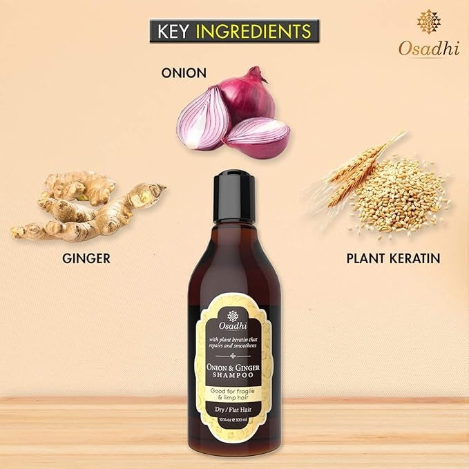 Osadhi Onion Shampoo With Natural Keratin - 300 ml