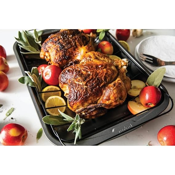 Good Cook 11.5 Inch x 15.5 Inch Roast Pan (Black)