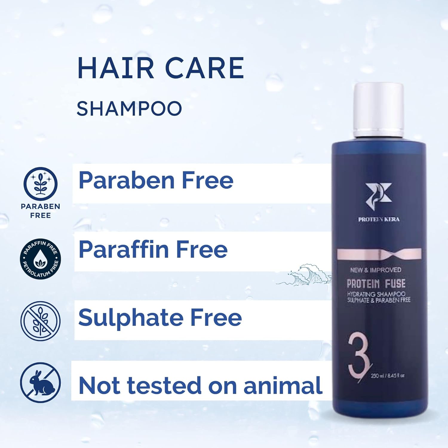 PROTEIN KERA Sulphate-Free Hydrating Shampoo 250 ML For Frizz Free Hair- Pack Of 1