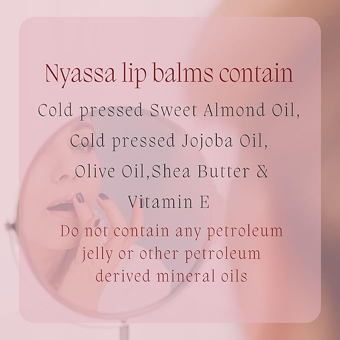 Nyassa Petal Pop Intense Lip Balm With Shea Butter & Organic Sweet Almond Oil - 6 Gms