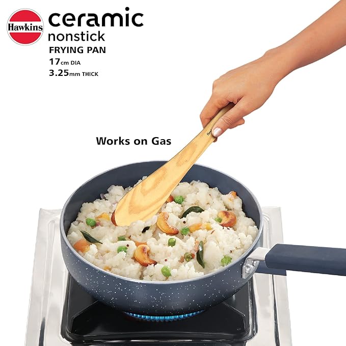 Hawkins Ceramic Nonstick Frying Pan 17 cm Diameter Induction Fry Pan