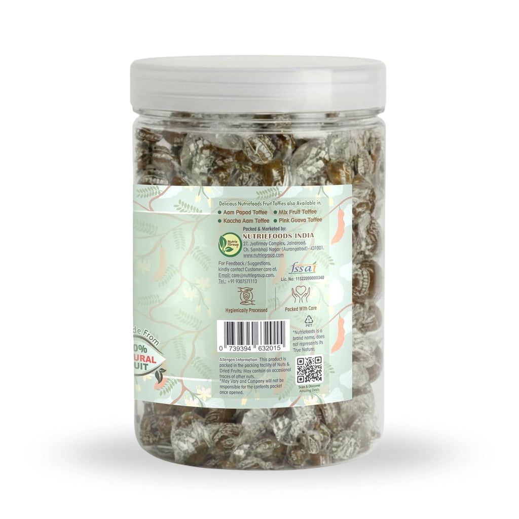 Nutriefoods Imli Toffee (Tamarind Toffee), 100% Natural Product | No Added Artificial Flavors, Colors and Preservatives | Tangy Taste (Sweet and Sour) (350gm)