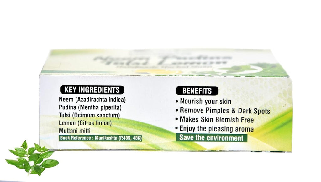 Payal's Herbal Soap - Neem Pudina Tulsi Lemon - 100 gms