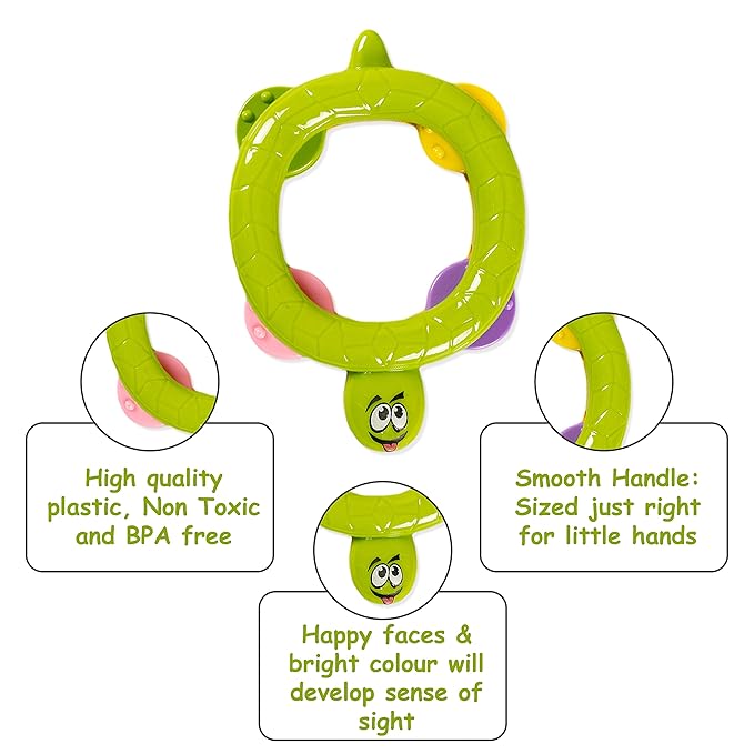 Ratna's Colourful Rattle Set for Toddlers | Perfect Rattle Sets for Little Hands | Happy Baby Rattle Set 5 Pieces