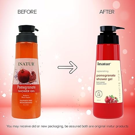 Inatur Pomegranate Shower Gel - 350 ml