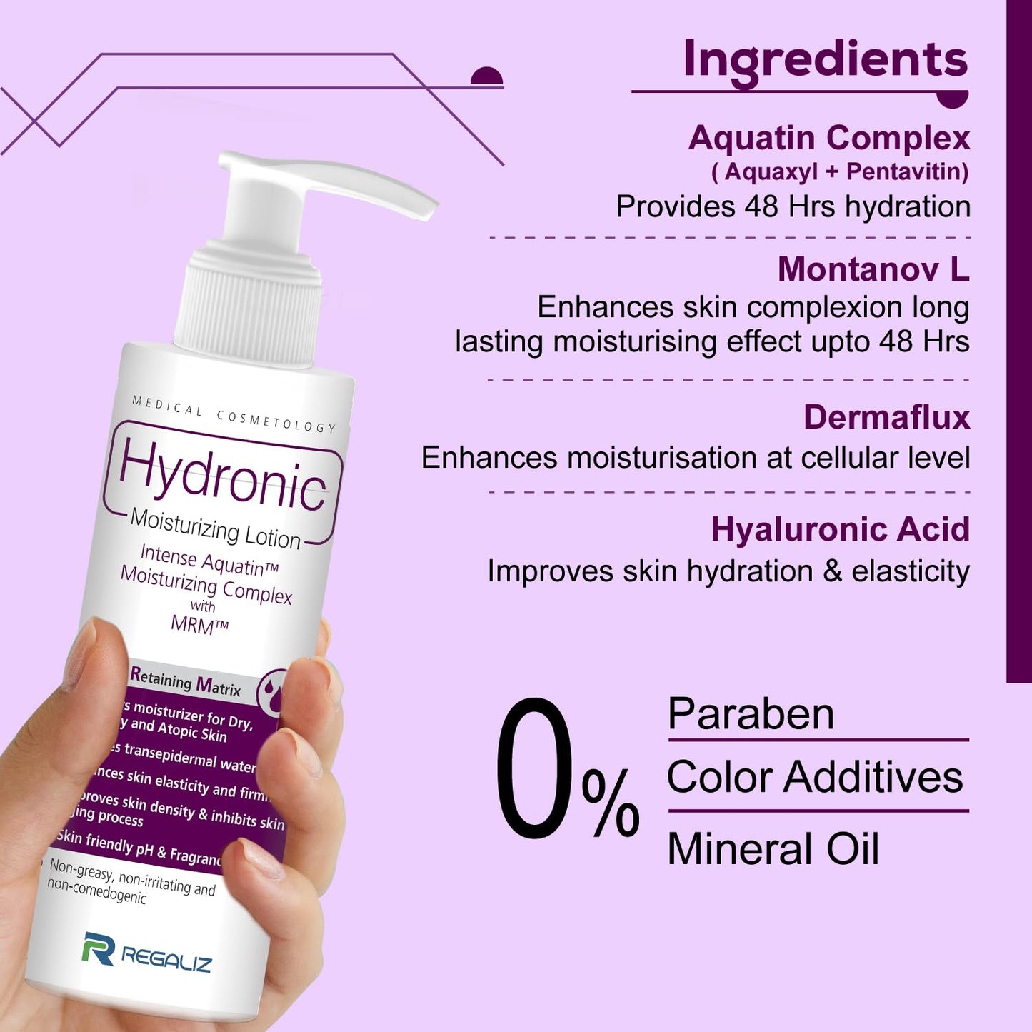 Regaliz Hydronic Moisturizing Lotion - 200 ml