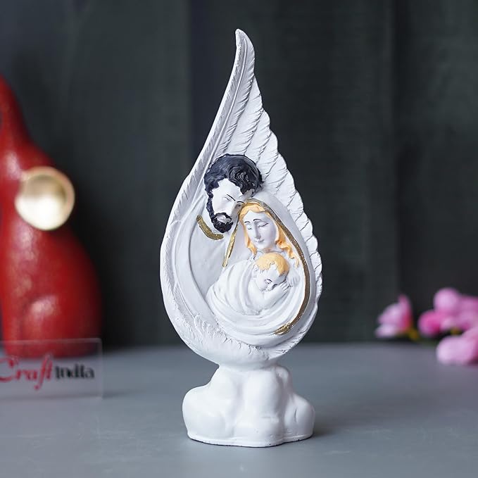 Ecraftindia Holy Jesus Christ Family Statue Decorative Showpiece