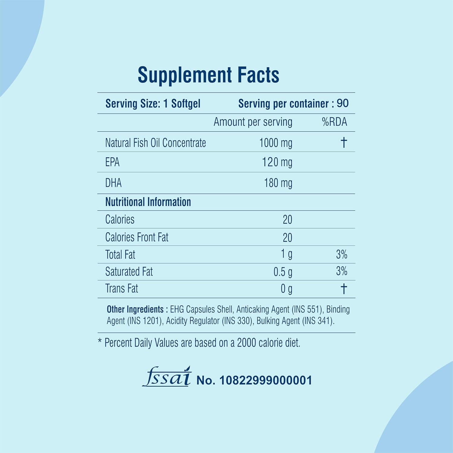 Omega 3-90 Softgels- For Men And Women, Omega3 2-3 Serving, for Brain, Heart, Eyes, and Joints Health