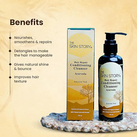 The Skin Story Ayurvedic Hair Unscented Conditioner - 180 ml