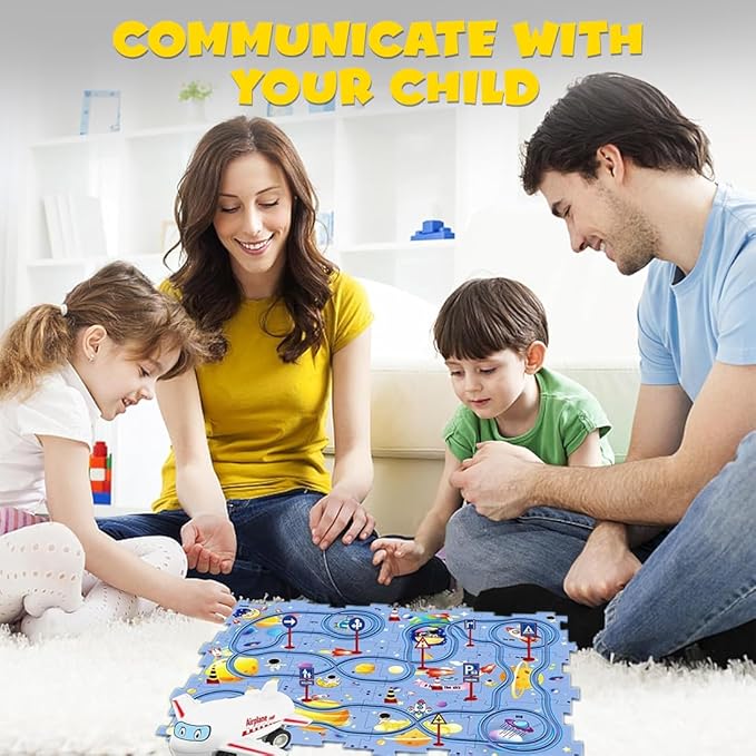 Wembley Puzzle Track Vehicle Play Set for Kids Toddlers