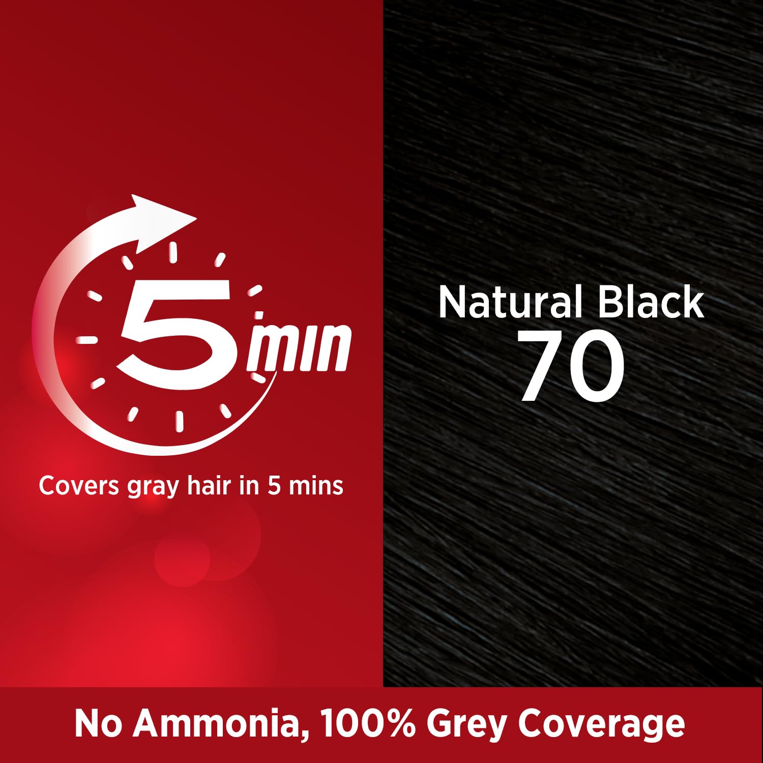 Revlon Top Speed Hair Color, Natural Black 70, 100 g