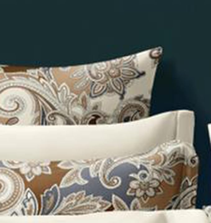 Cortina 140 Tc 100% Microfiber Printed Double Bedsheet Set With Two Pillow Case | 90x100 Inches | Floral | Beige
