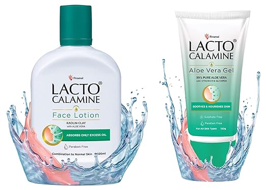 Lacto Calamine Face Lotion & Aloe Vera Gel