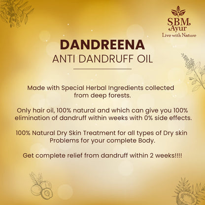 Sbm Ayur Dandreena Dandruff Hair Oil - 100 ml
