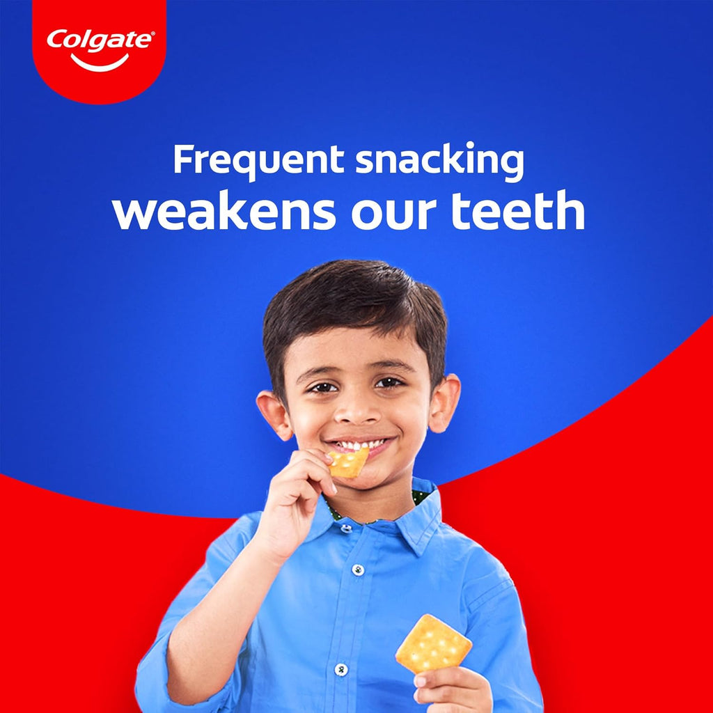 Colgate Strong Teeth Toothpaste, 300g, World's No: 1 Toothpaste Brand, Calcium-boost Tooth Paste for 2X Stronger Teeth, Whitens Teeth, Fresh Breath & Prevents cavities (Combo Pack Offer) (Pack of 2)