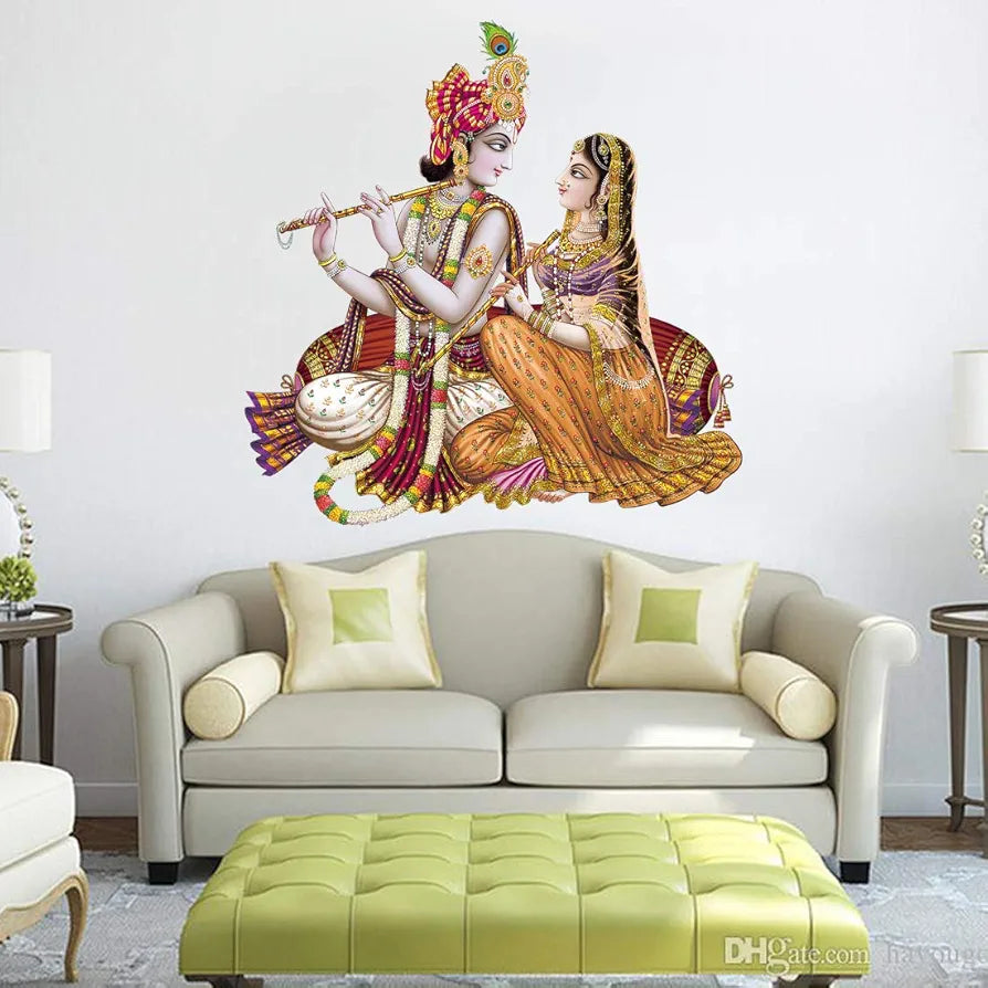 Rangoli White Glossy Vinyl Wall Sticker Premium Self-Adhesive Waterproof Parent-7 Design-10