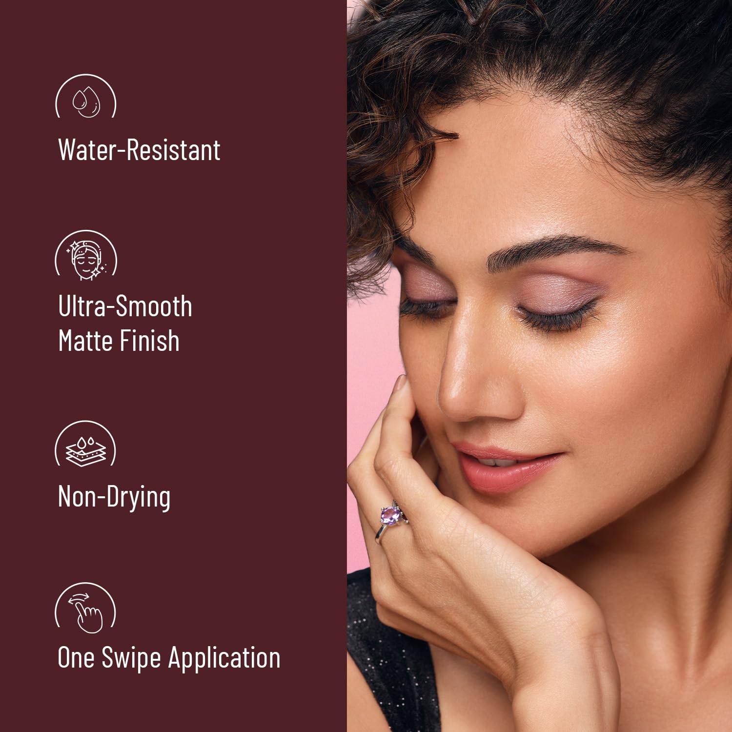Swiss Beauty Pure Matte Creamy Lipstick | Non-drying, Highly pigmented Lipstick | Shade- Brandy Harrington, 3.8gm|