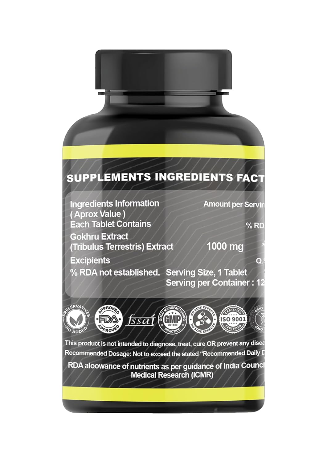 Tri-Origin Ayurvedic Gokshura Tablets - 120 Tab